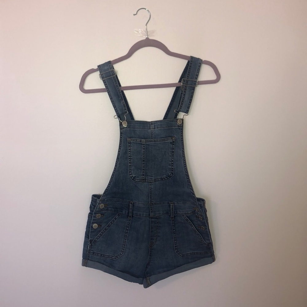 Jean overall shorts